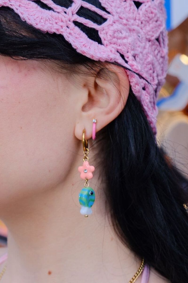 Ocean Bloom Charm Dangle Earrings Earrings mure + grand 