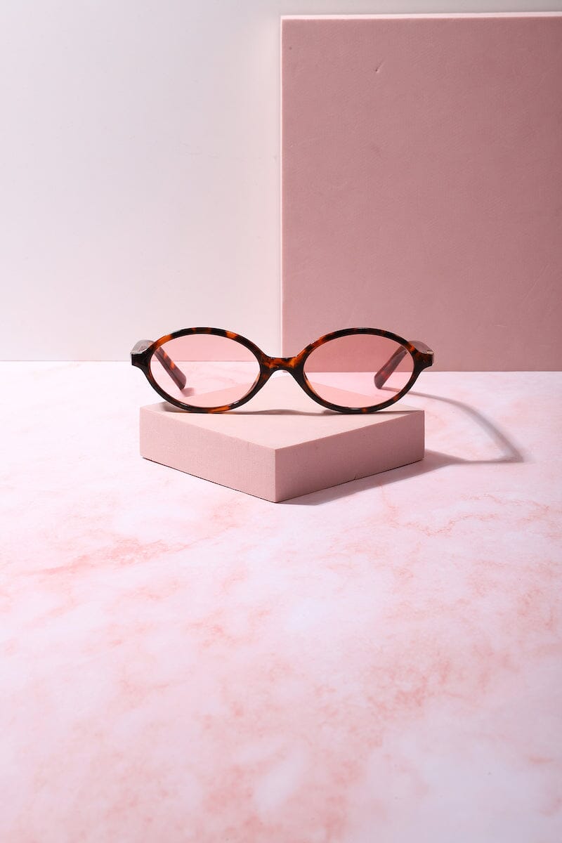 Ok Slay Round Frame Sunnies Sunglasses mure + grand Tortoise/Pink 