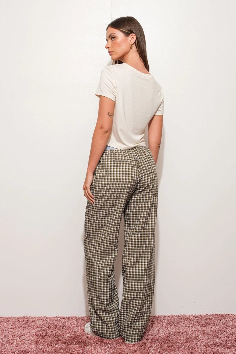 Olga Contrast Striped Wide Leg Pants Clothing Pretty Garbage 