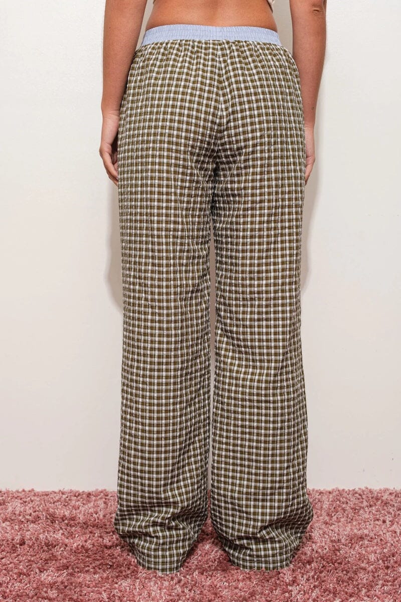 Olga Contrast Striped Wide Leg Pants Clothing Pretty Garbage 