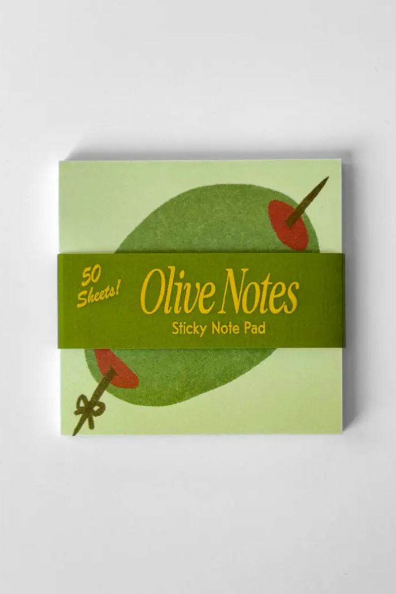 Olive Sticky Note Pad Note Pad Mel Andrel 