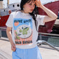 Olive Verdi Graphic T-shirt t-shirt mure + grand 