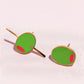 Olive You Alot Enamel Charm Stud Earrings Earrings mure + grand 