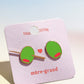 Olive You Alot Enamel Charm Stud Earrings Earrings mure + grand 