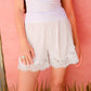 Olivia Lace Shorts Clothing mure + grand Cream S 