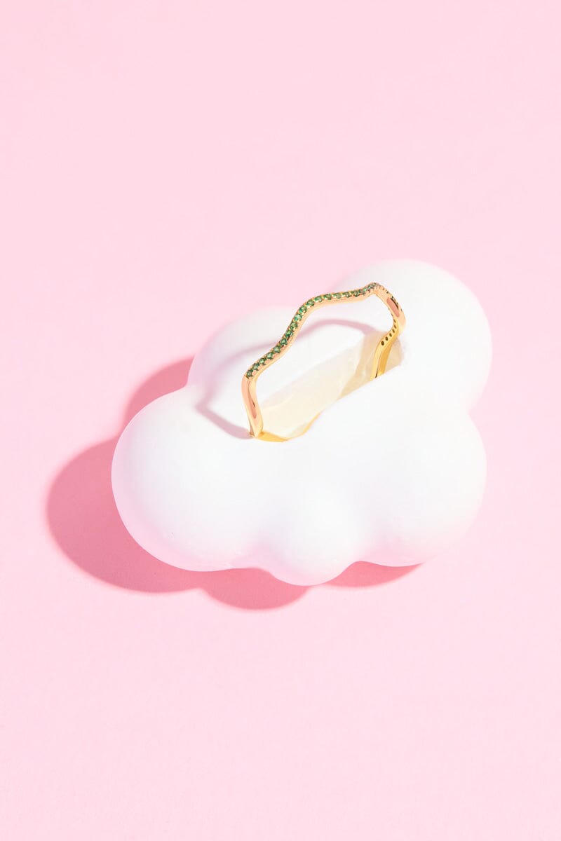 Olivia Wavy Sterling Silver RingMure + Grand