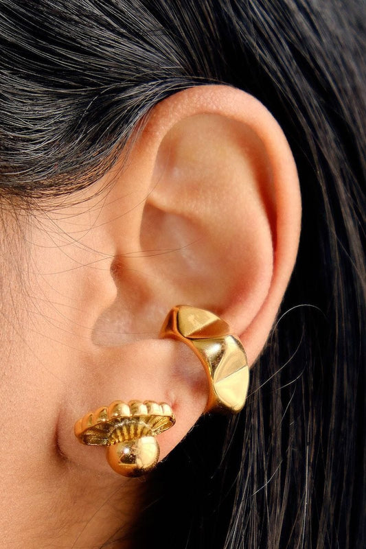 Opulent Shell Pearl Statement Earrings Earrings mure + grand 