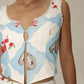 Pacifica Seaside Charm Keyhole Crop Top Clothing Bailey Rose 