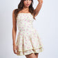 Palmer Strapless Pleated Bust Tube Mini Dress Clothing Sky to Moon 