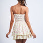 Palmer Strapless Pleated Bust Tube Mini Dress Clothing Sky to Moon 