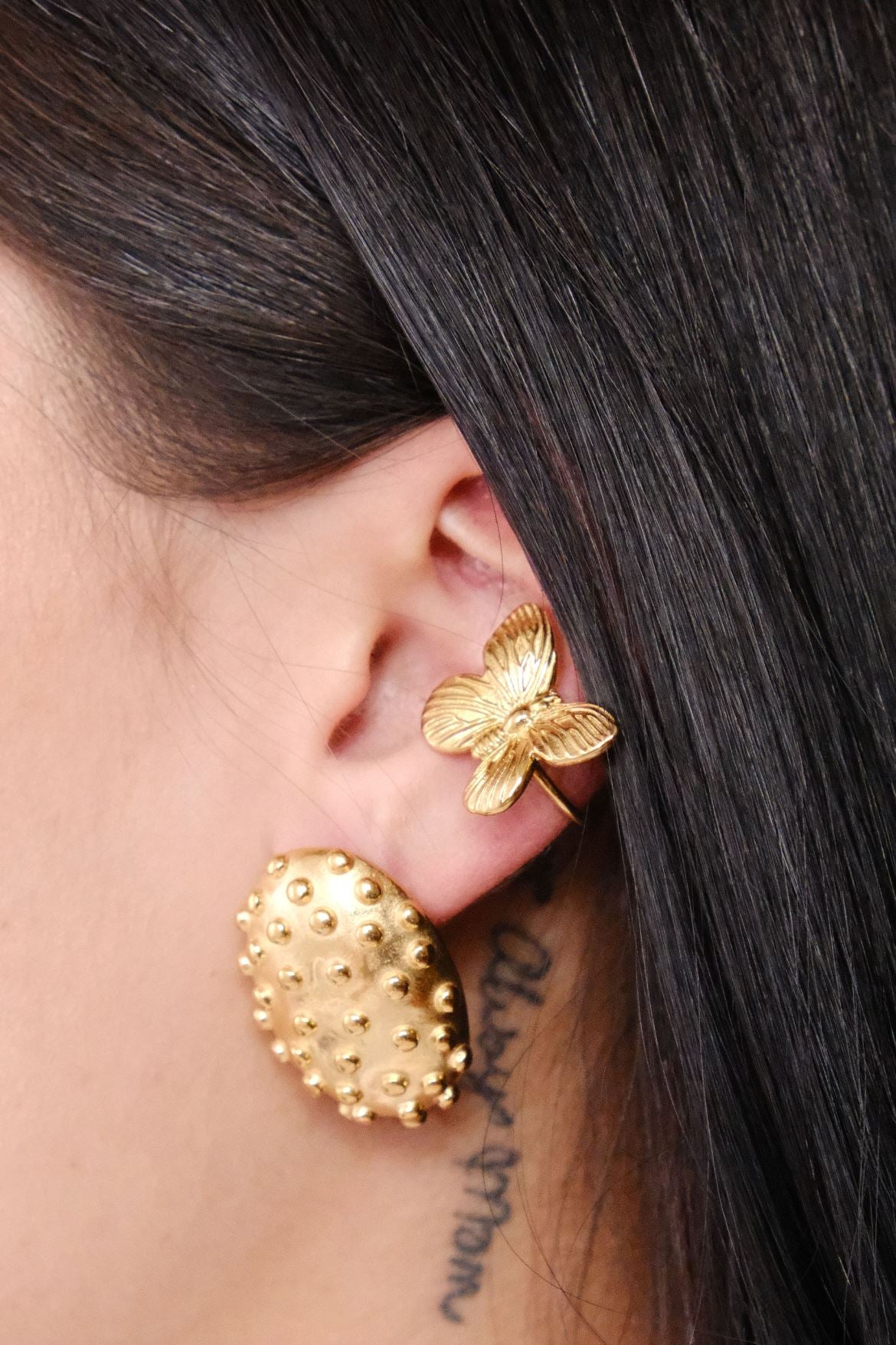 Papillon Ear Cuff Earring mure + grand 