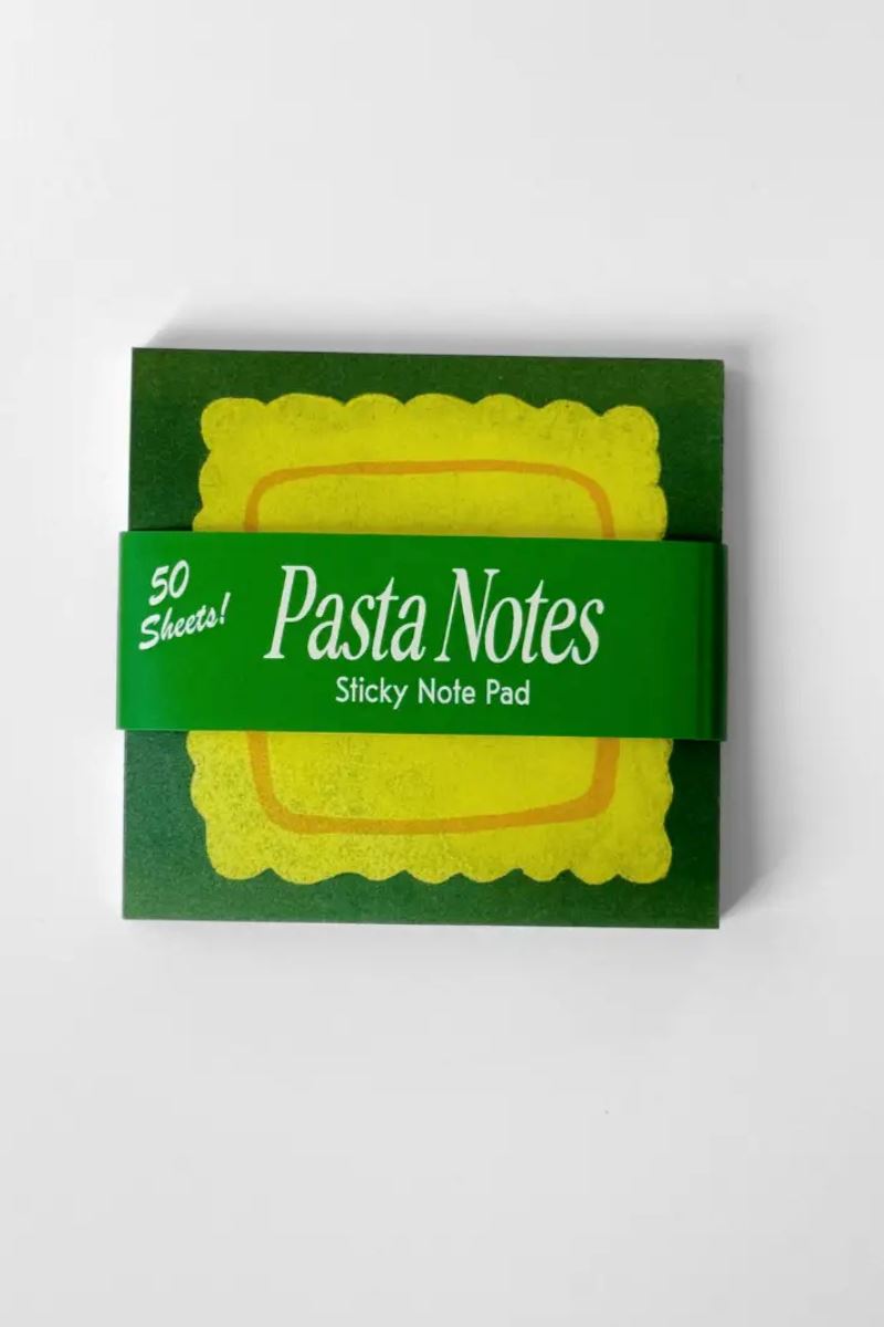 Pasta Sticky Note Pad Note Pad Mel Andrel 