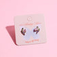 Pastel Cute Butterfly Sterling Silver Stud Earring Earrings mure + grand Gold 