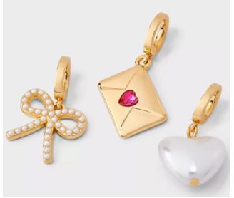 Pearl Bow Charm With Spring Clip Mure + Grand 