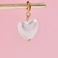 Pearl Heart Charm With Spring Clip Charm with Spring Clip Mure + Grand 