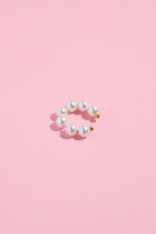 Pearl Magic Ear Cuff Earring mure + grand 