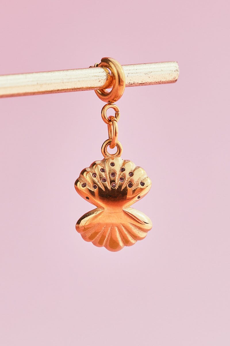 Pearl Shell Charm With Spring Clip Mure + Grand 