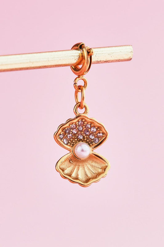 Pearl Shell Charm With Spring Clip Mure + Grand 