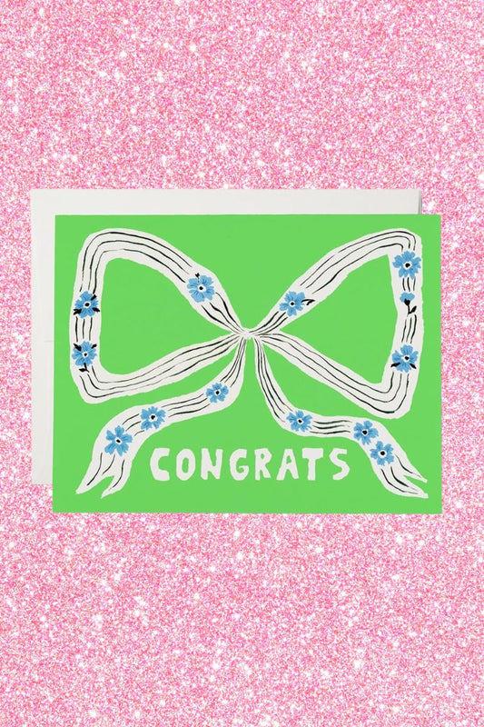 Perfect Bow Congrats Greeting Card Greeting & Note Cards Red Cap Cards 