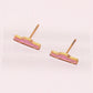 Pink Cadillac Enamel Charm Stud Earrings Earrings mure + grand 