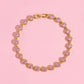 Pink Circle Link Bracelet Bracelet mure + grand 