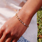 Pink Circle Link Bracelet Bracelet mure + grand 