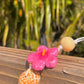 Pink Hibiscus Car Diffuser & Fragrance Car Freshener Cool Girl Candles Jamaican Me Crazy-Brown Shell 