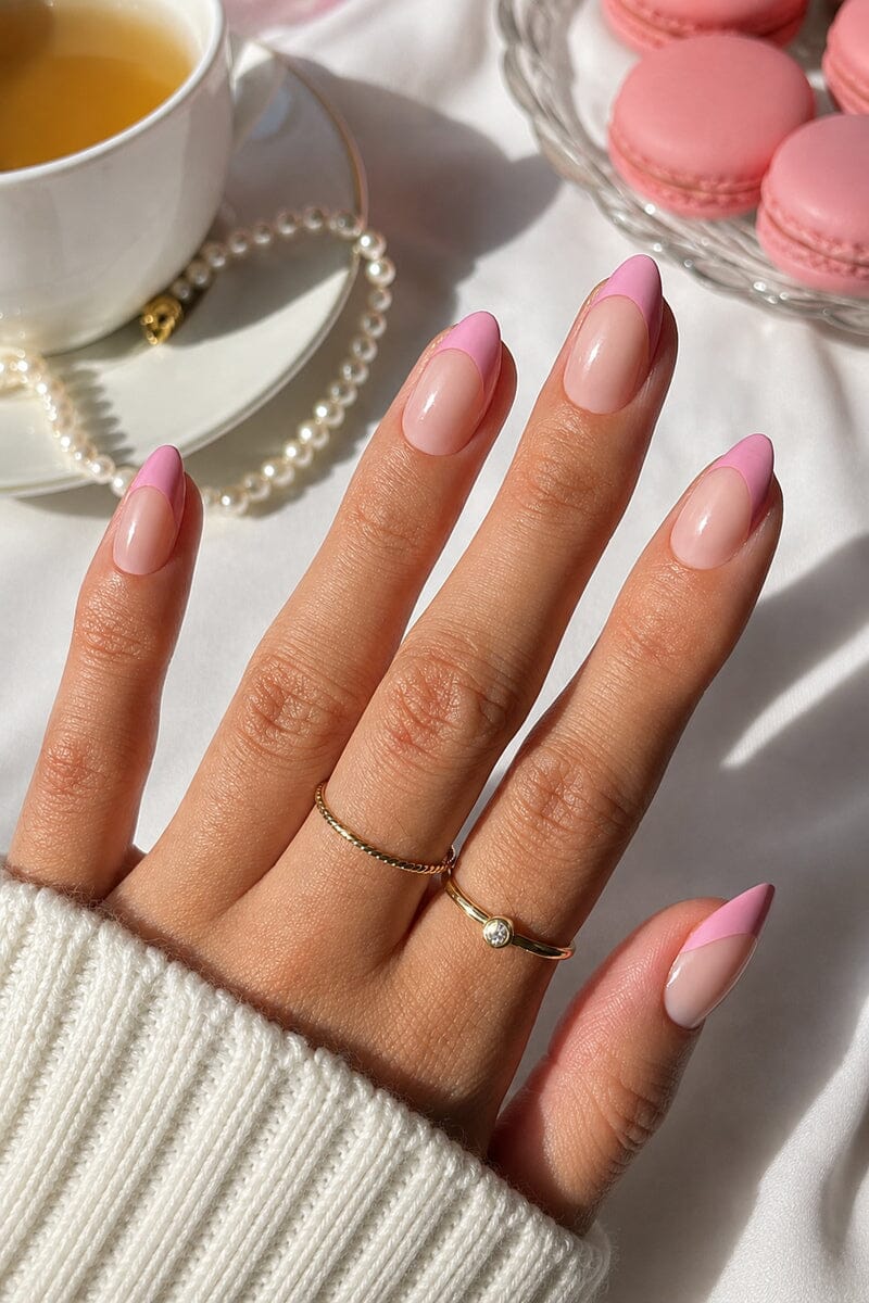 Pink Macaron Press-On Nails Nail Glamnetic 