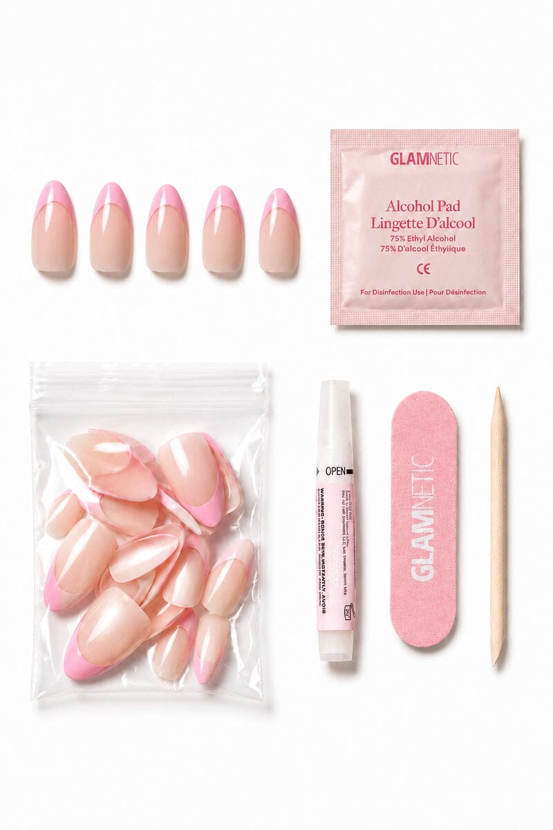 Pink Macaron Press-On Nails Nail Glamnetic 