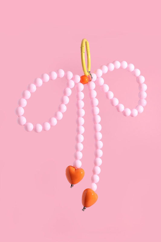Pink Pop Heart Bow Bag Charm Bag Accessories Mure+Grand 
