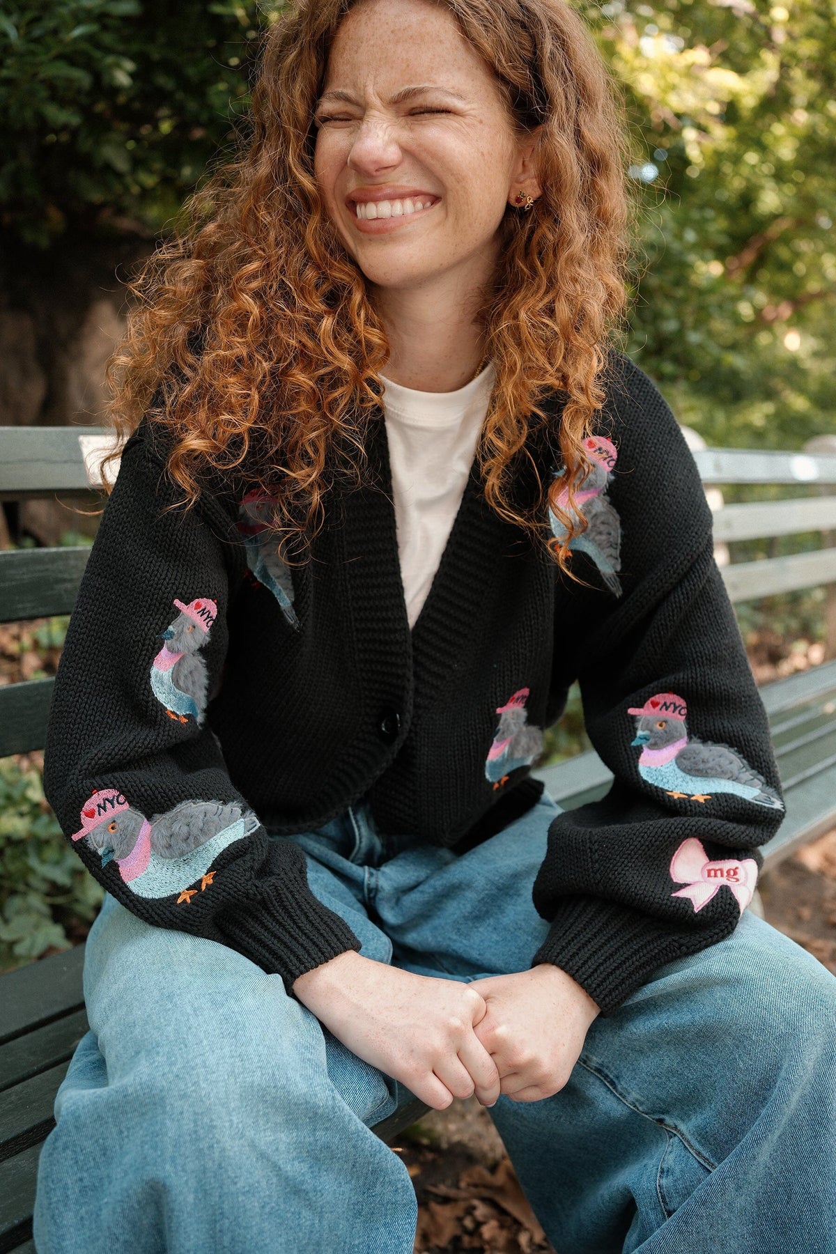 Piper the Pigeon NYC Puff Cardigan CARDIGAN mure + grand 