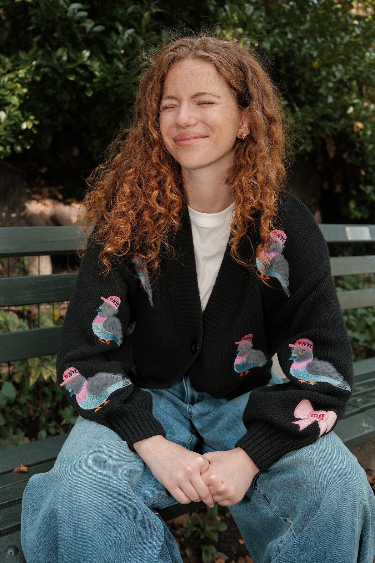 Piper the Pigeon NYC Puff Cardigan CARDIGAN mure + grand 