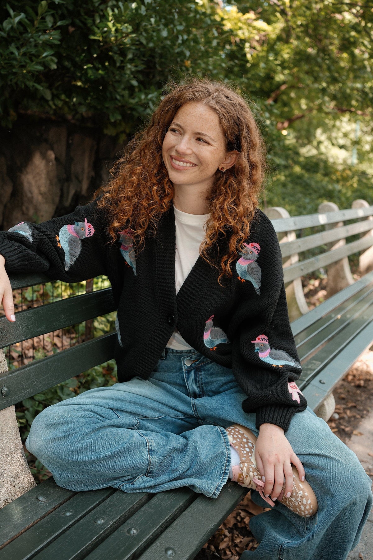 Piper the Pigeon NYC Puff Cardigan CARDIGAN mure + grand 