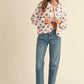 Piterpan Collar Floral Print Shearling Jacket Clothing Mable 