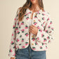 Piterpan Collar Floral Print Shearling Jacket Clothing Mable 