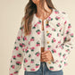 Piterpan Collar Floral Print Shearling Jacket Clothing Mable 