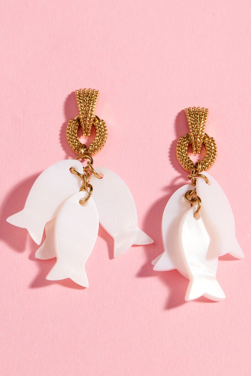 Plenty of Fish Charm Dangle Earring Earrings mure + grand 