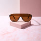 Pretty Please Oversized Frame Sunnies Sunglasses mure + grand Brown/Brown 