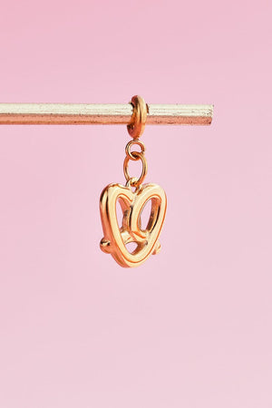 Pretzel Charm With Spring Clip