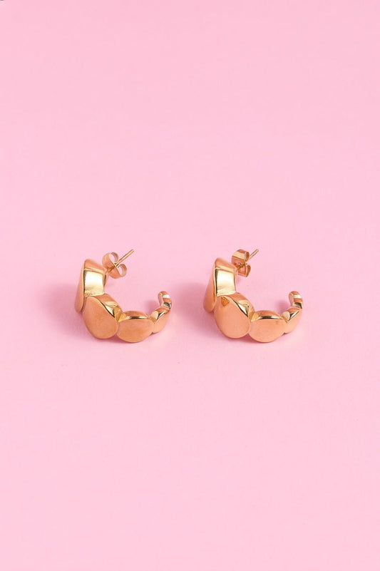 Prya Chunky Hoop Earrings mure + grand 