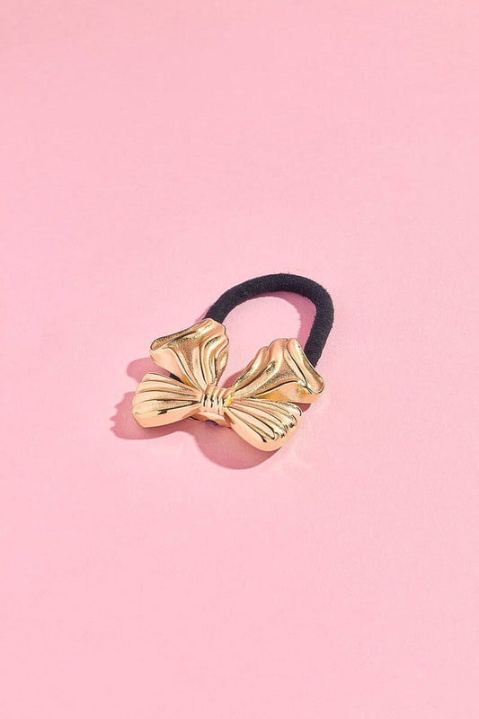 Put A Bow on It Cuff Hair Tie Hair Accessory mure + grand Gold 