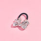Put A Bow on It Cuff Hair Tie Hair Accessory mure + grand Silver 