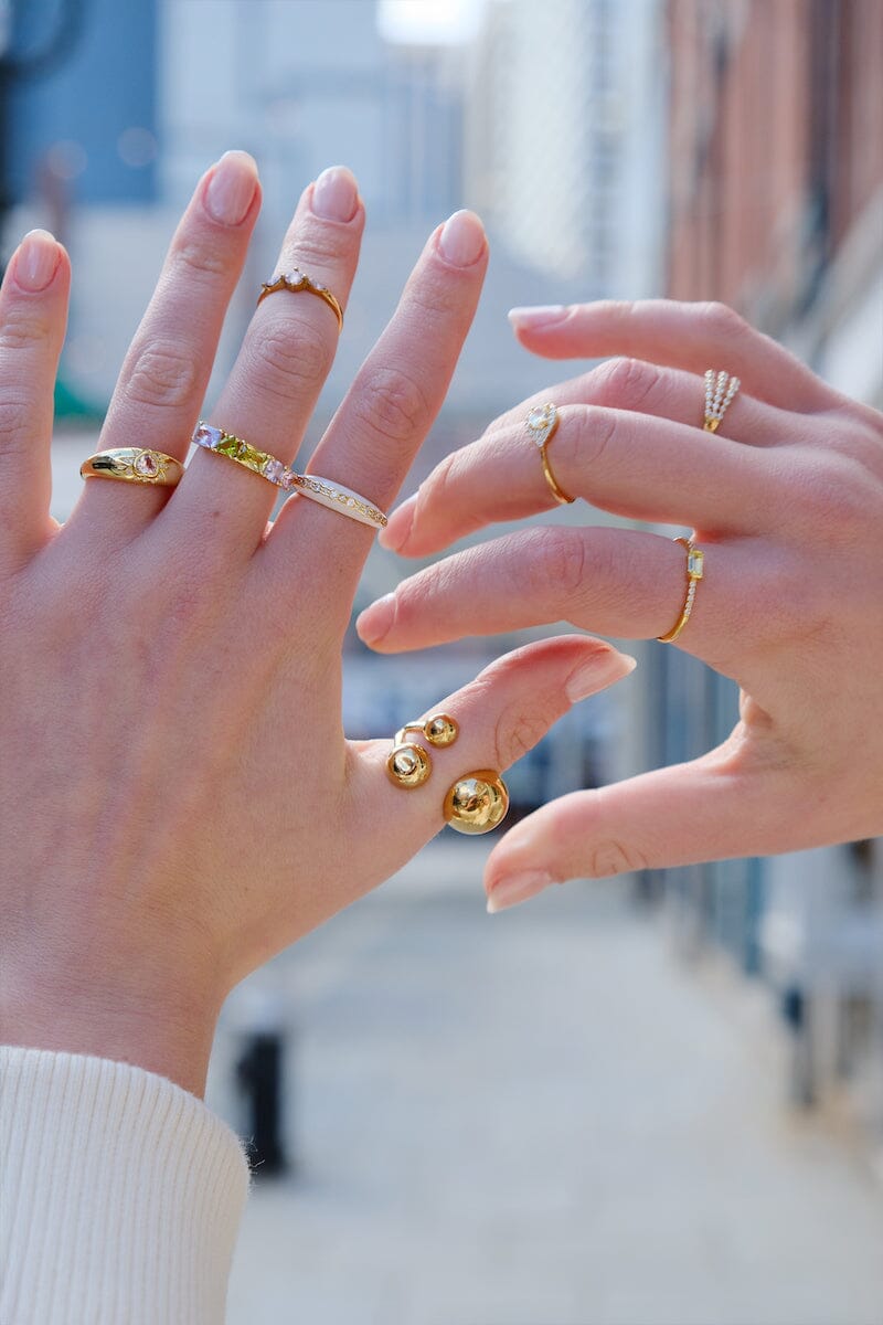 Raelynn Open Bauble Stacking Ring Rings mure + grand 