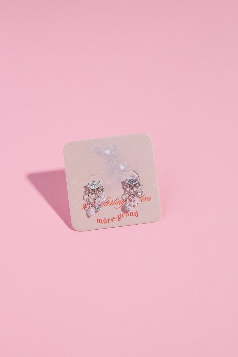 Rain Clouds Sterling Silver Nap EarringsMure + Grand