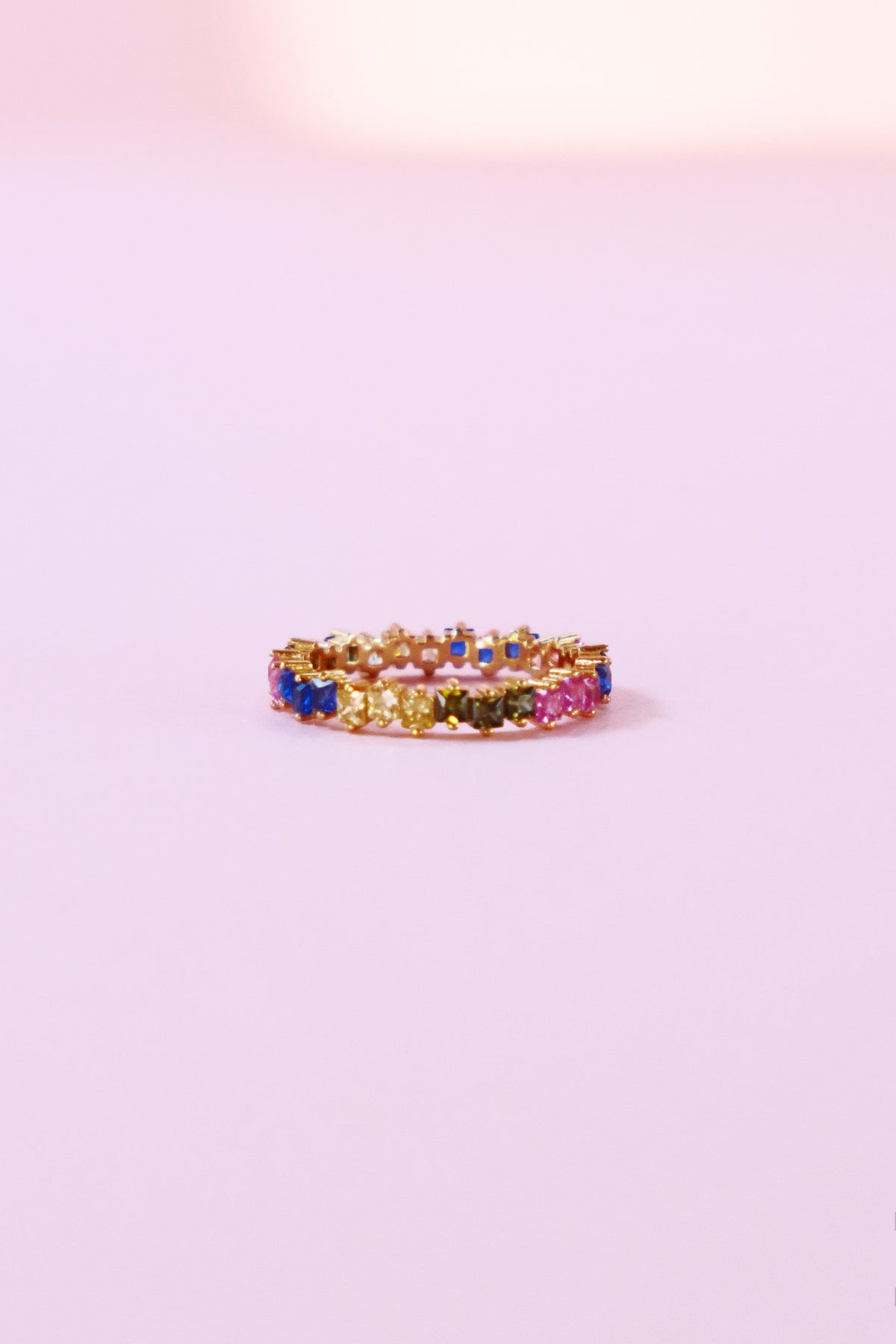Rainbow Infinity Band Sterling Silver RingMure + Grand