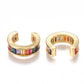 Rainbow Shine Sterling Silver Ear Cuff Earrings mure + grand 