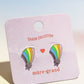 Rainbow Shooting Star Enamel Charm Stud Earrings Earrings mure + grand 