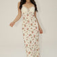 Raisa Floral Lace Trim Maxi Dress With Tie Back Clothing Bailey Rose 