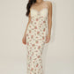 Raisa Floral Lace Trim Maxi Dress With Tie Back Clothing Bailey Rose 