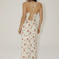 Raisa Floral Lace Trim Maxi Dress With Tie Back Clothing Bailey Rose 